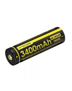 NiteCore Li-Ion Battery 18650 - 3400mAh, 3.6V - 3.7V - NL1834 