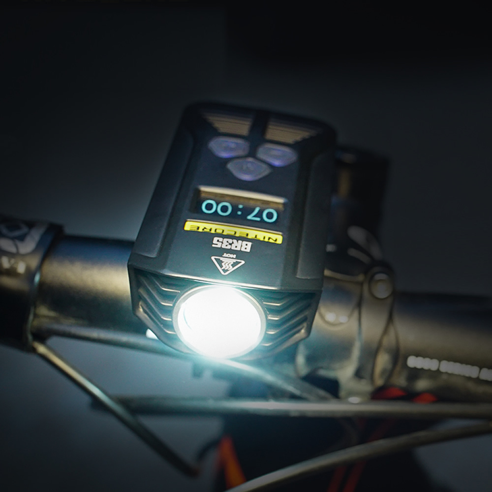 nitecore br35 dual distance beam rechargeable bike light