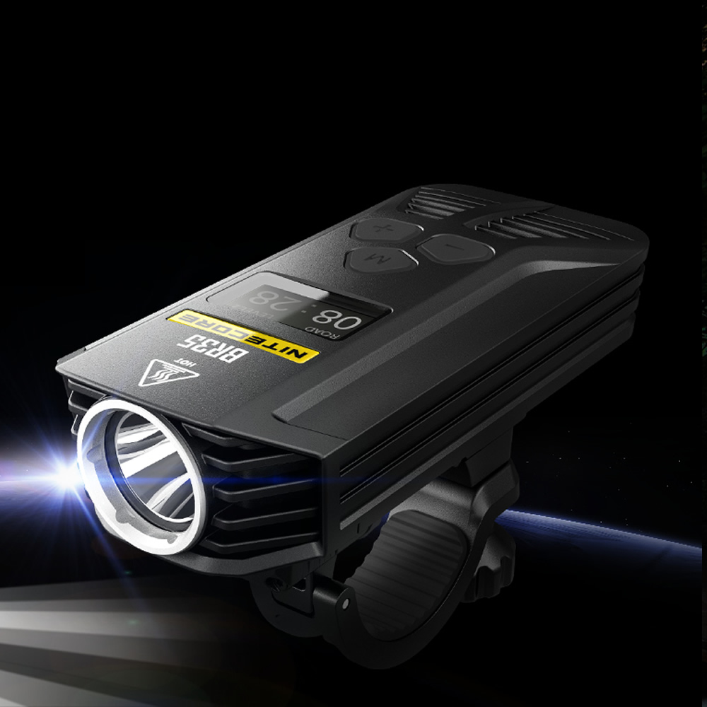 nitecore br35 dual distance beam rechargeable bike light